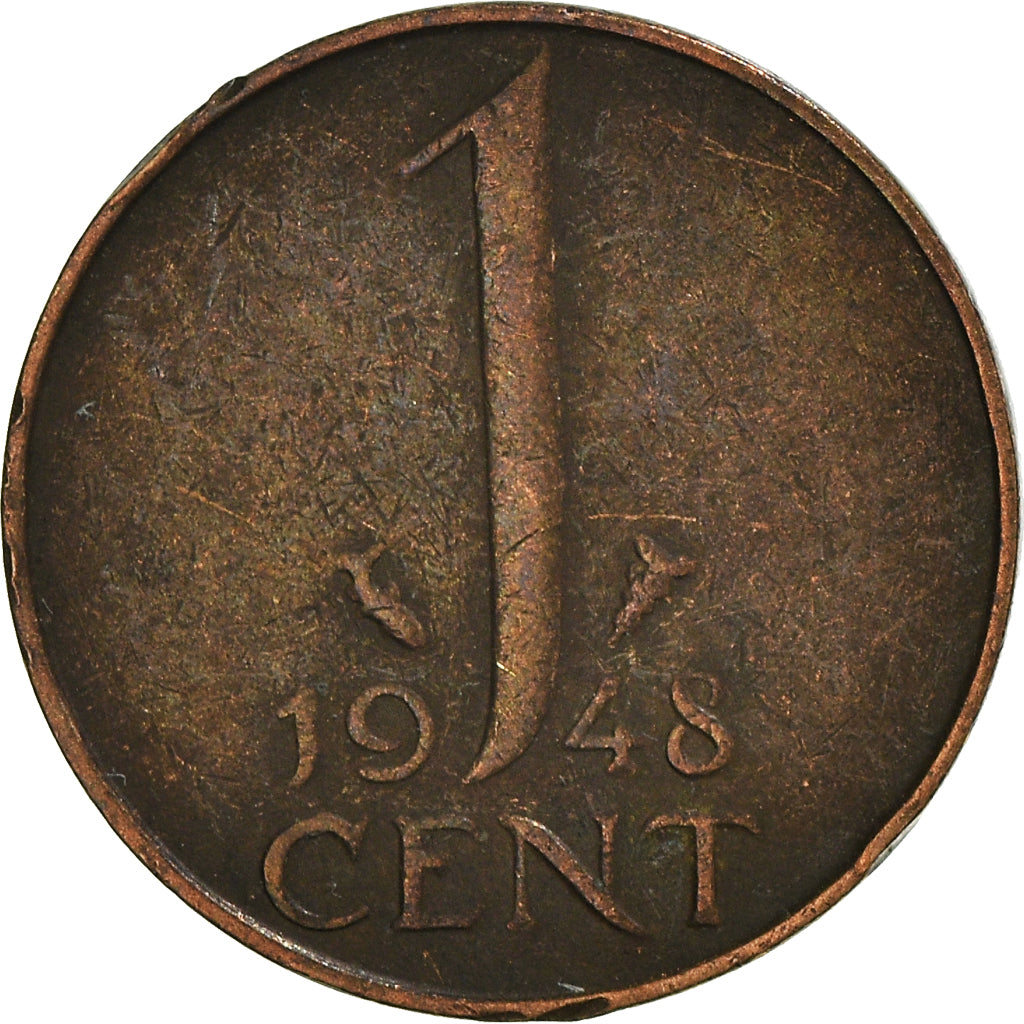 Moeda, Países Baixos, Cent, 1948