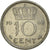Moeda, Países Baixos, 10 Cents, 1948