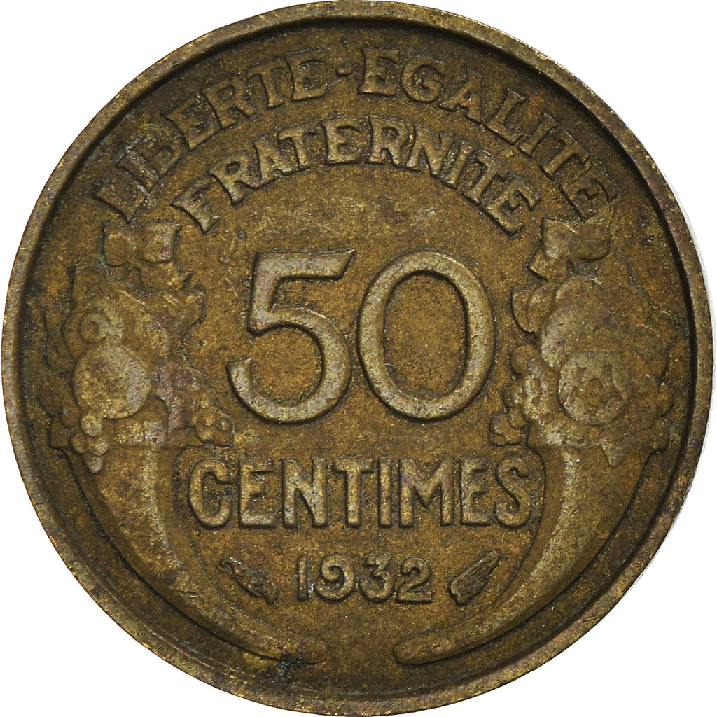 Munten, Frankrijk, 50 Centimes, 1932