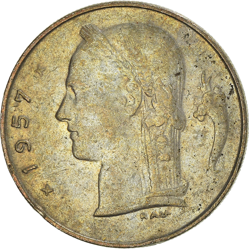 Münze, Belgien, Franc, 1957