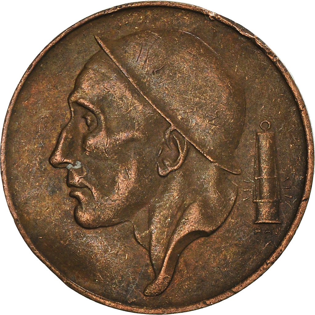 Moneta, Belgia, 50 Centimes, 1955