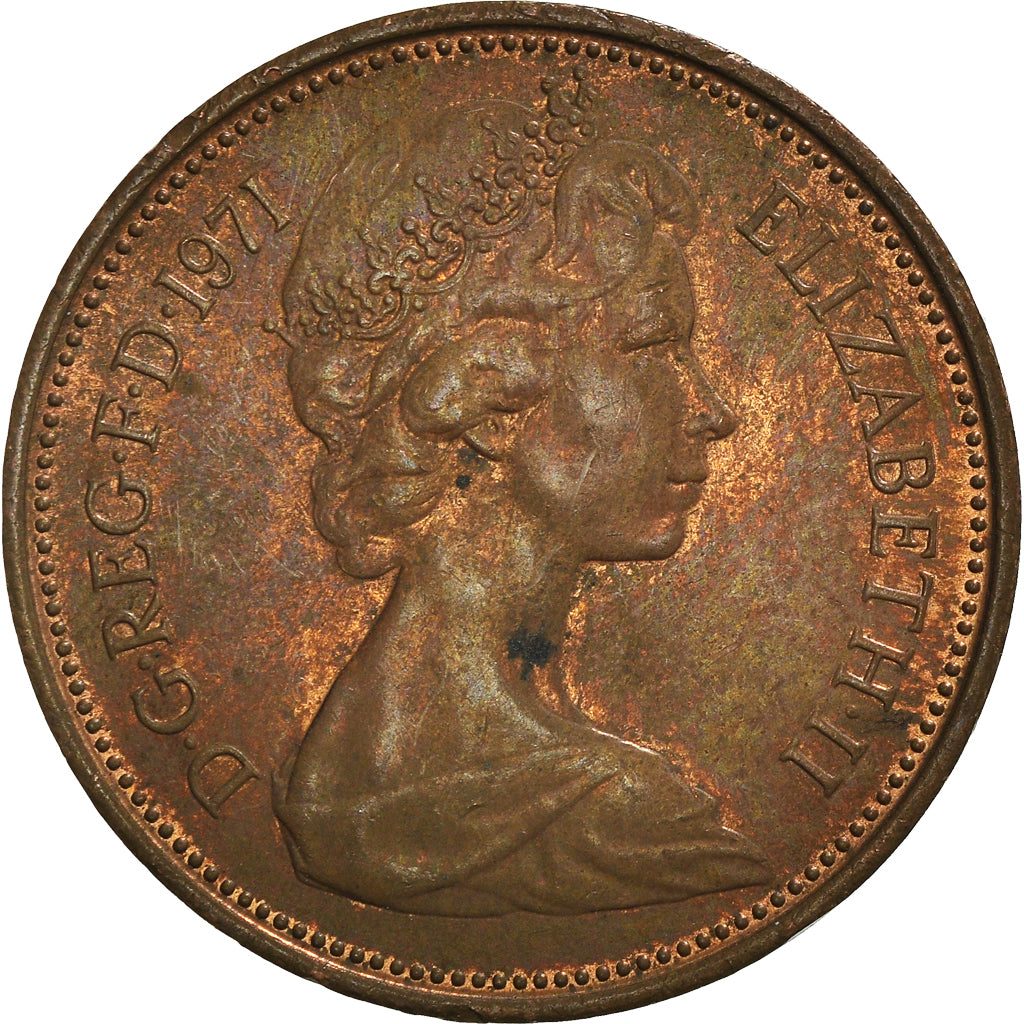 Moeda, Grã-Bretanha, 2 New Pence, 1971