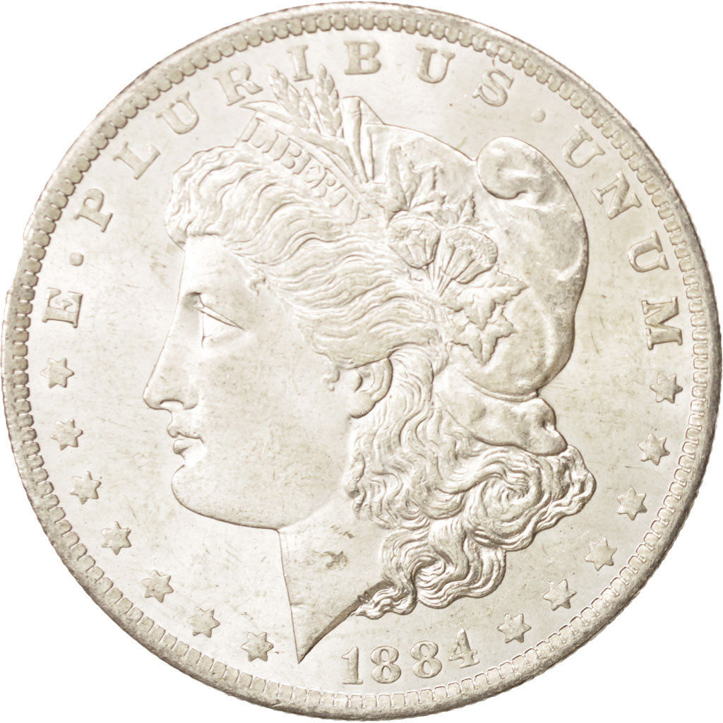 United States, Morgan Dollar, 1884, New Orleans, MS(60-62), Silver, KM:110