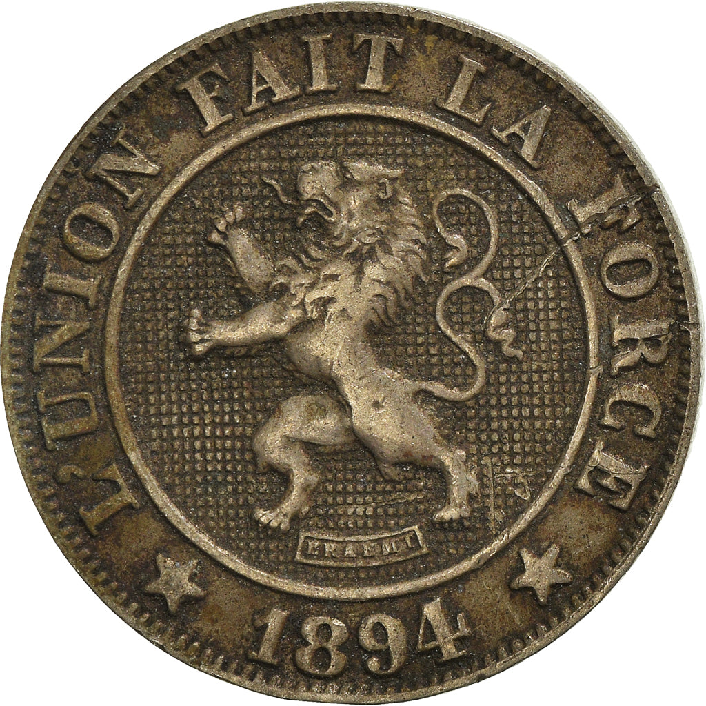 Coin, Belgium, 10 Centimes, 1894