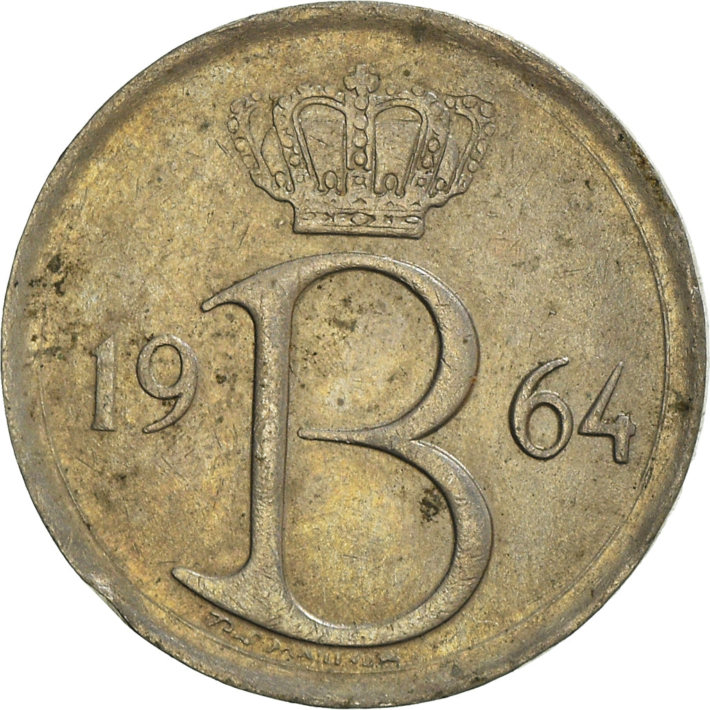 Moneta, Belgio, 25 Centimes, 1964