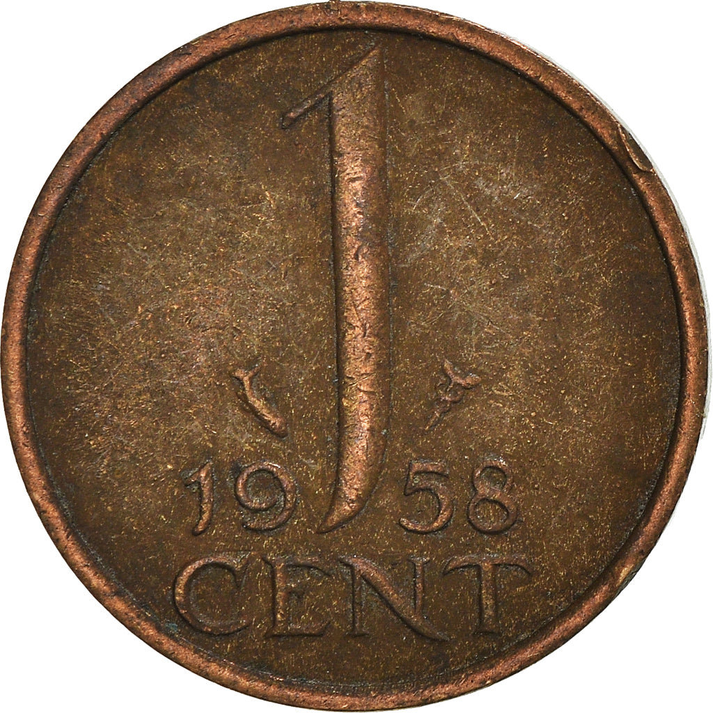 Münze, Niederlande, Cent, 1958