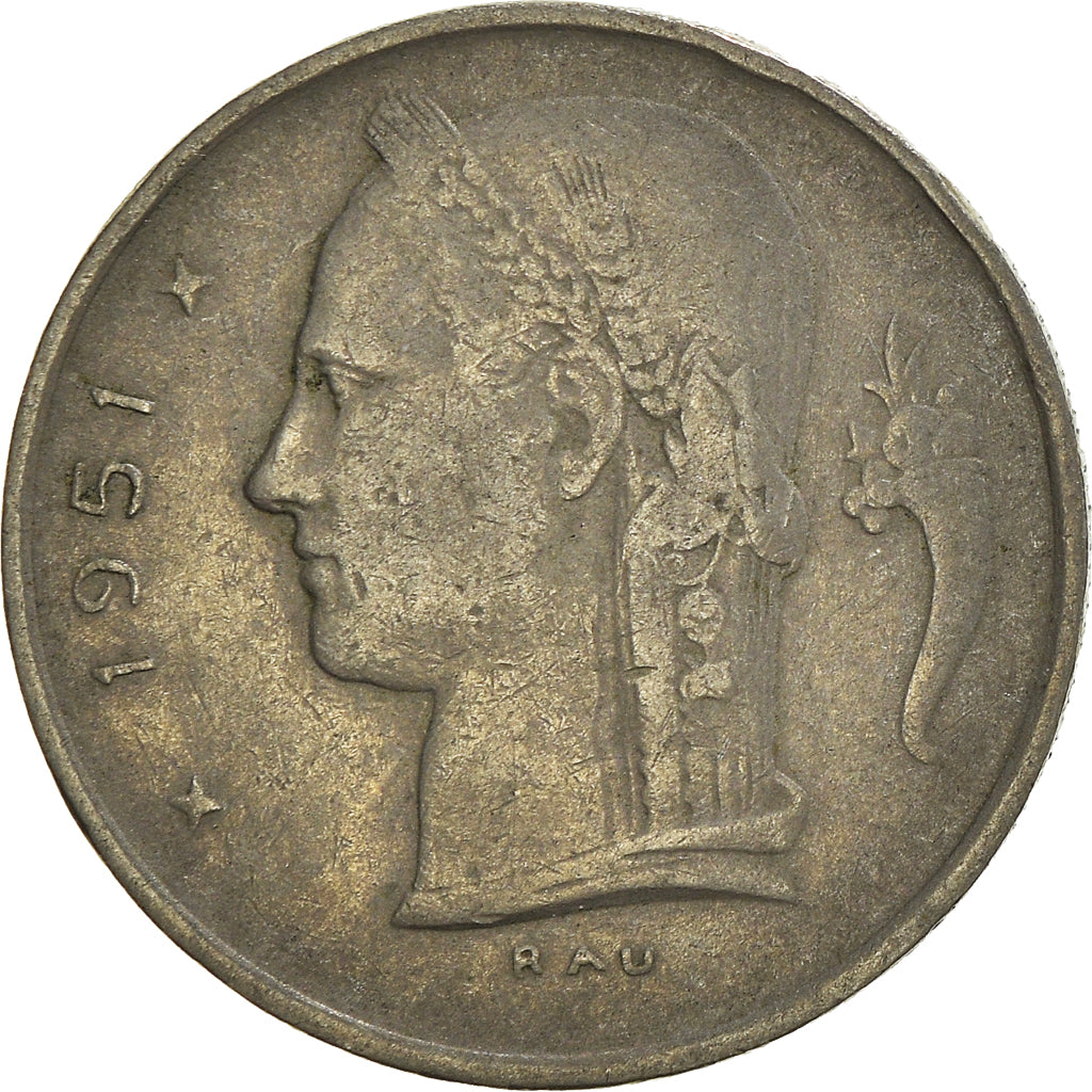 Moneta, Belgia, Franc, 1951