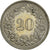 Monnaie, Suisse, 20 Rappen, 1970