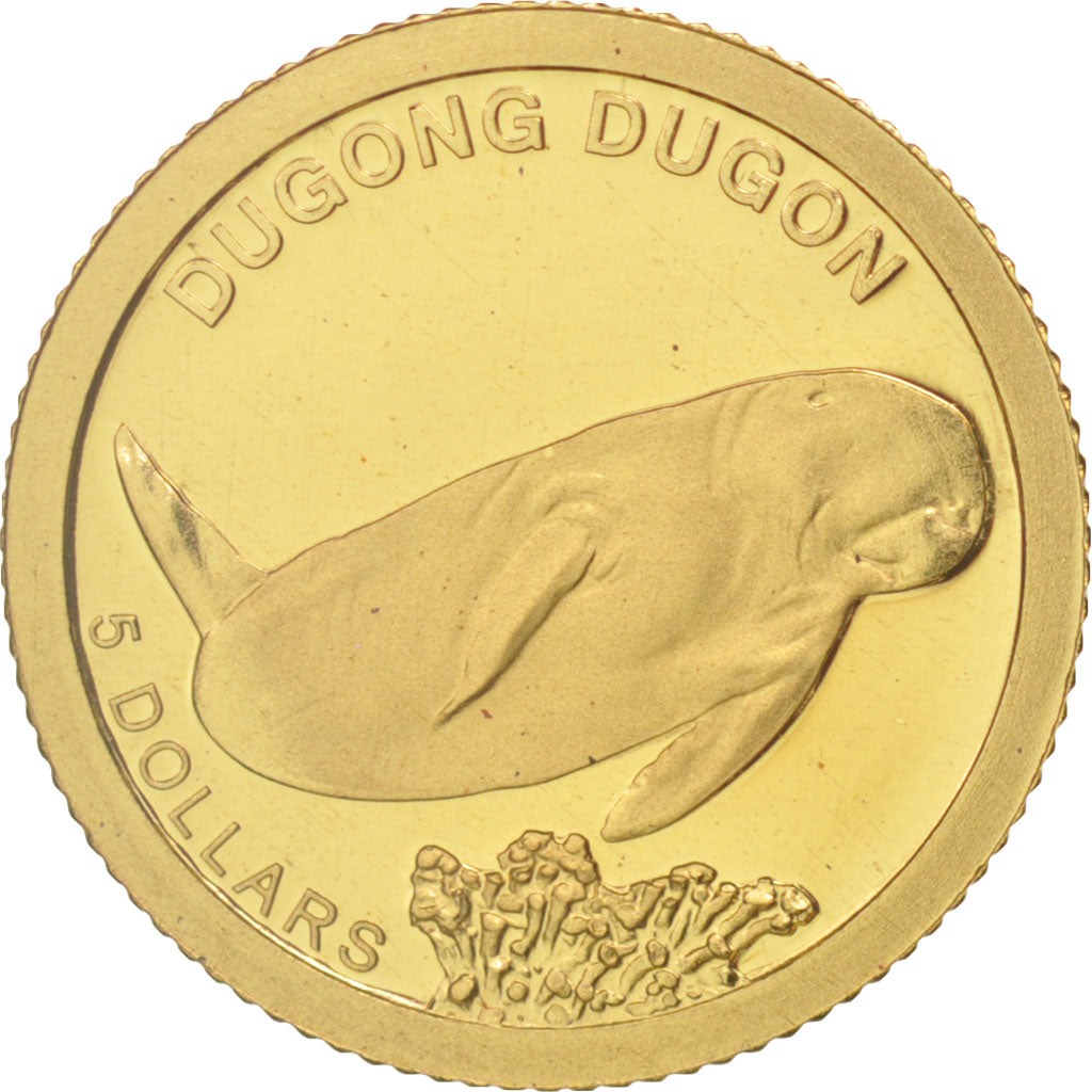 Coin, Solomon Islands, Elizabeth II, 5 Dollars, 2011, MS(65-70), Gold, KM:163