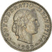 Moeda, Suíça, 20 Rappen, 1962