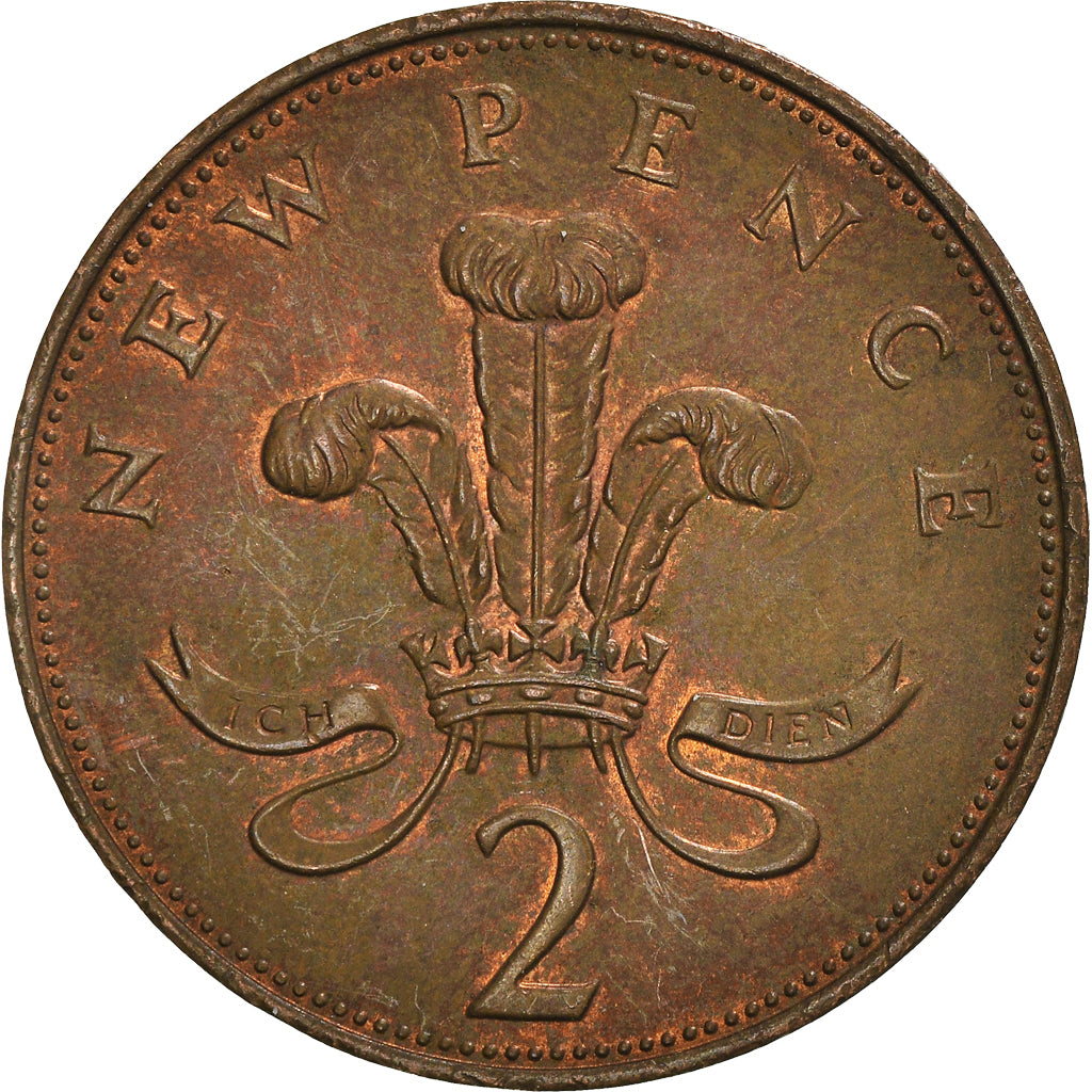 Munten, Groot Bretagne, 2 New Pence, 1971