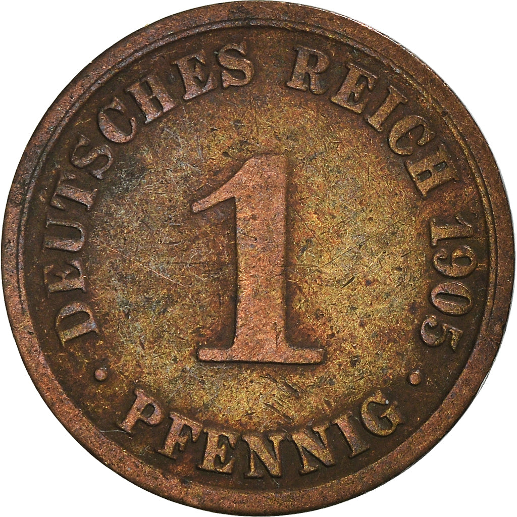 Coin, GERMANY - EMPIRE, Pfennig, 1905