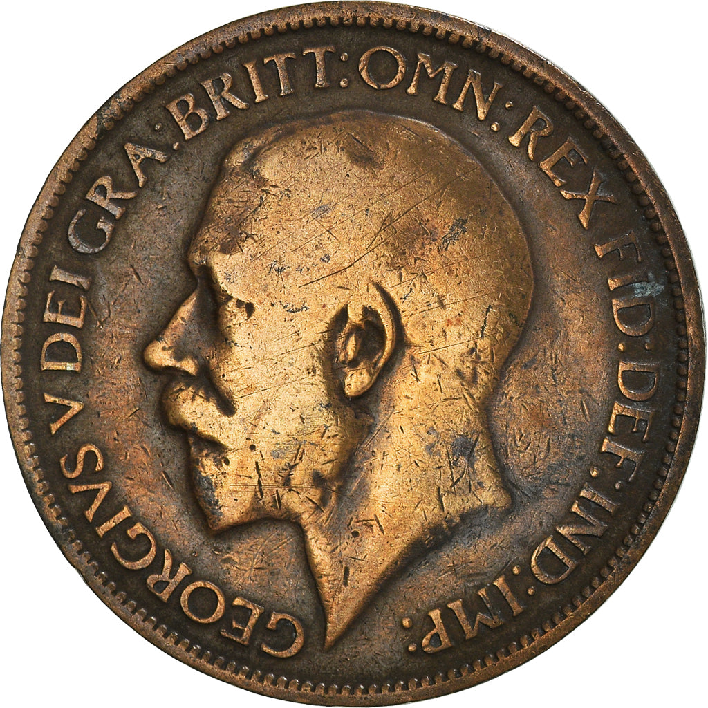 Monnaie, Grande-Bretagne, 1/2 Penny, 1917