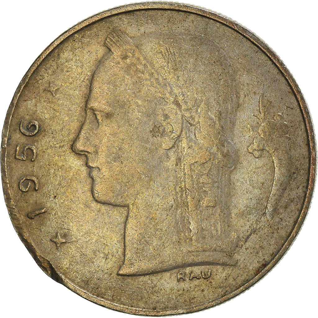 Moneda, Bélgica, Franc, 1956