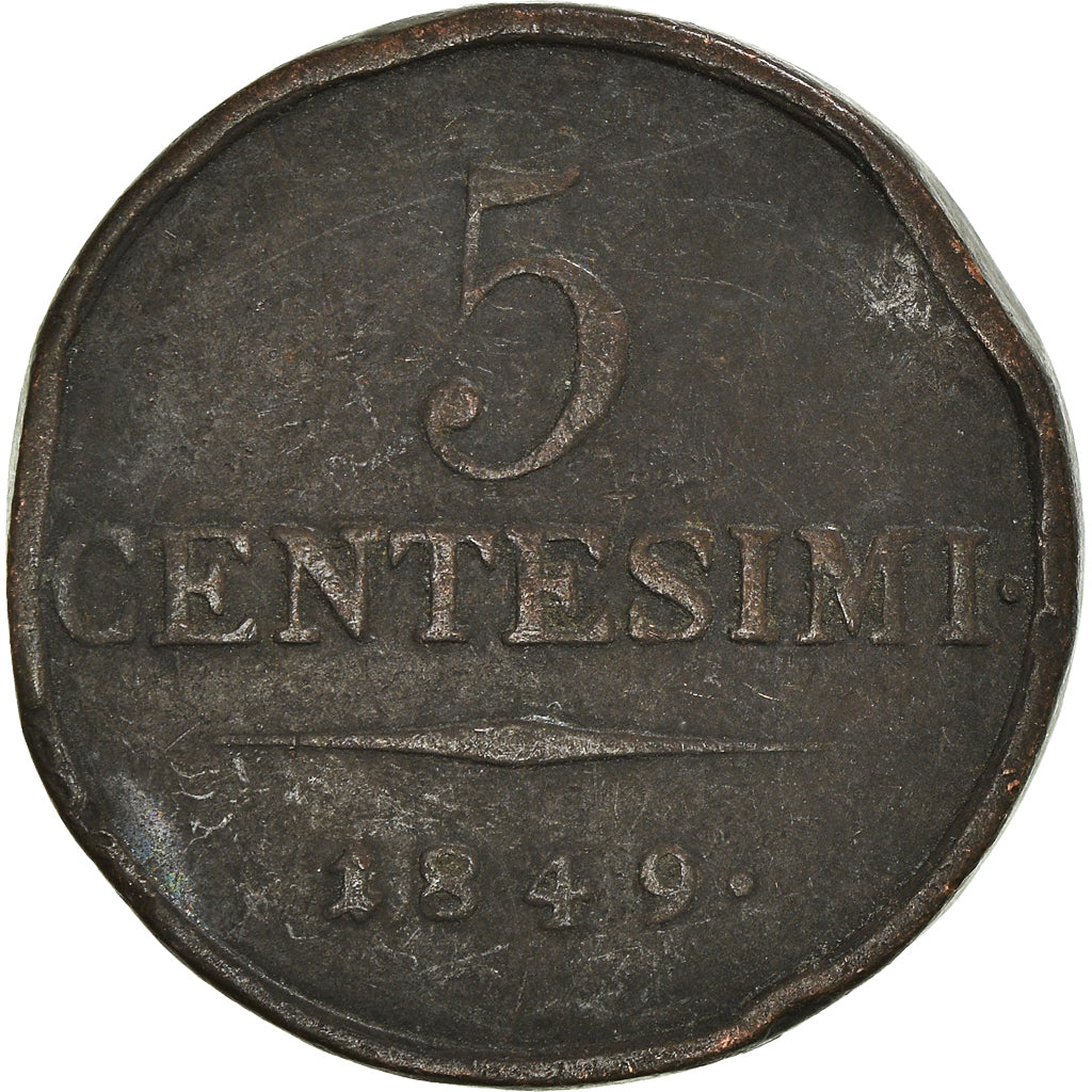 Coin, ITALIAN STATES, 5 Centesimi, 1849
