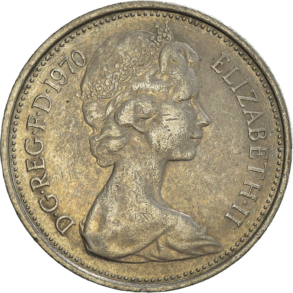 Monnaie, Grande-Bretagne, 5 New Pence, 1970