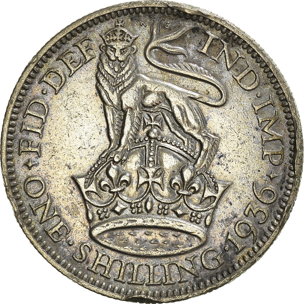 Münze, Großbritannien, Shilling, 1936