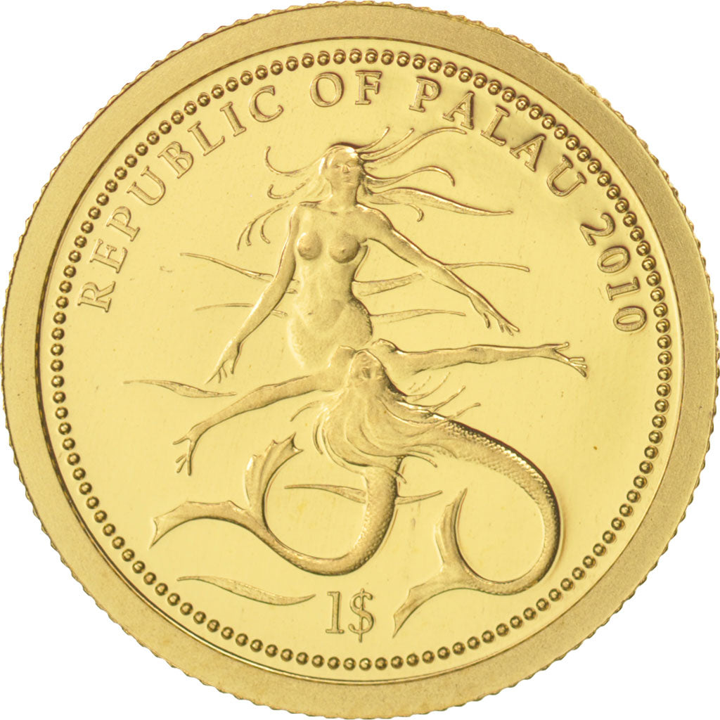 Palau, Dollar, 2010, CIT, MS(65-70), Gold, KM:315