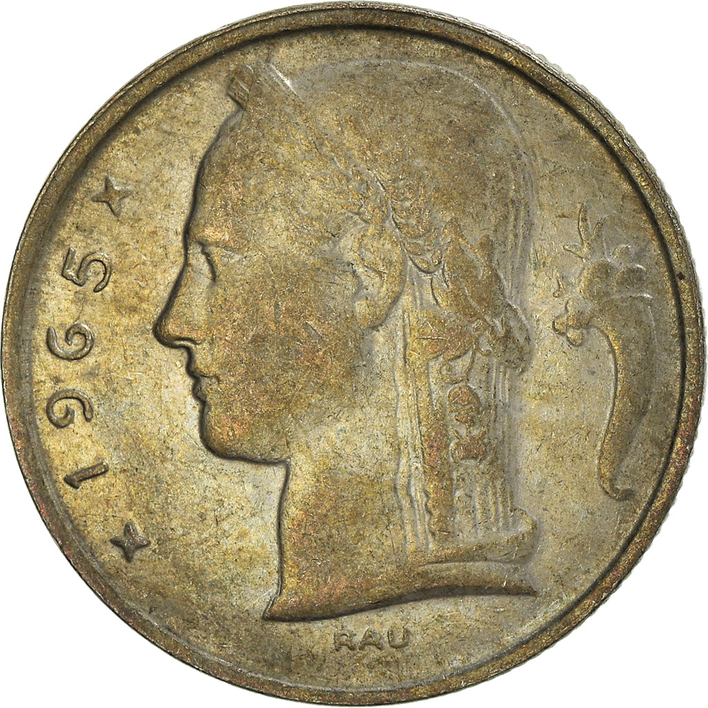 Monnaie, Belgique, 5 Francs, 5 Frank, 1965