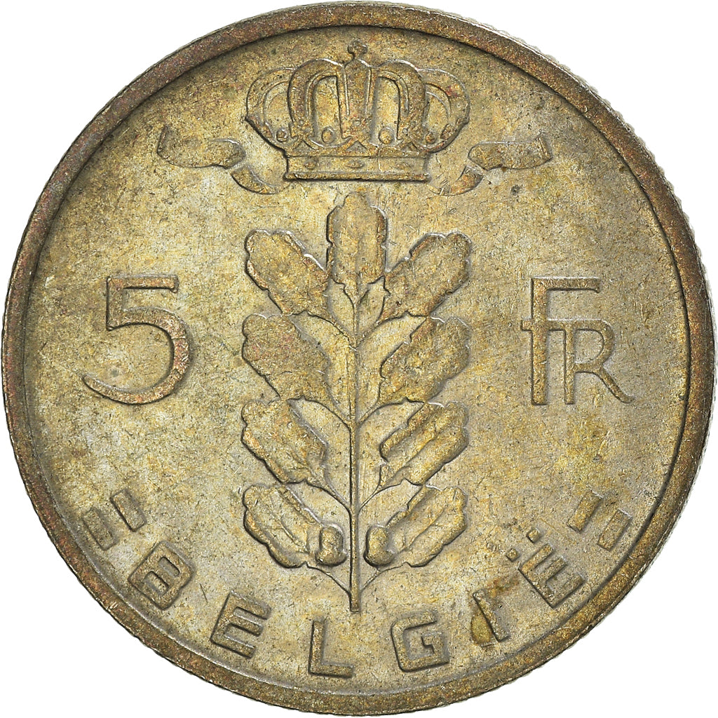 Monnaie, Belgique, 5 Francs, 5 Frank, 1965