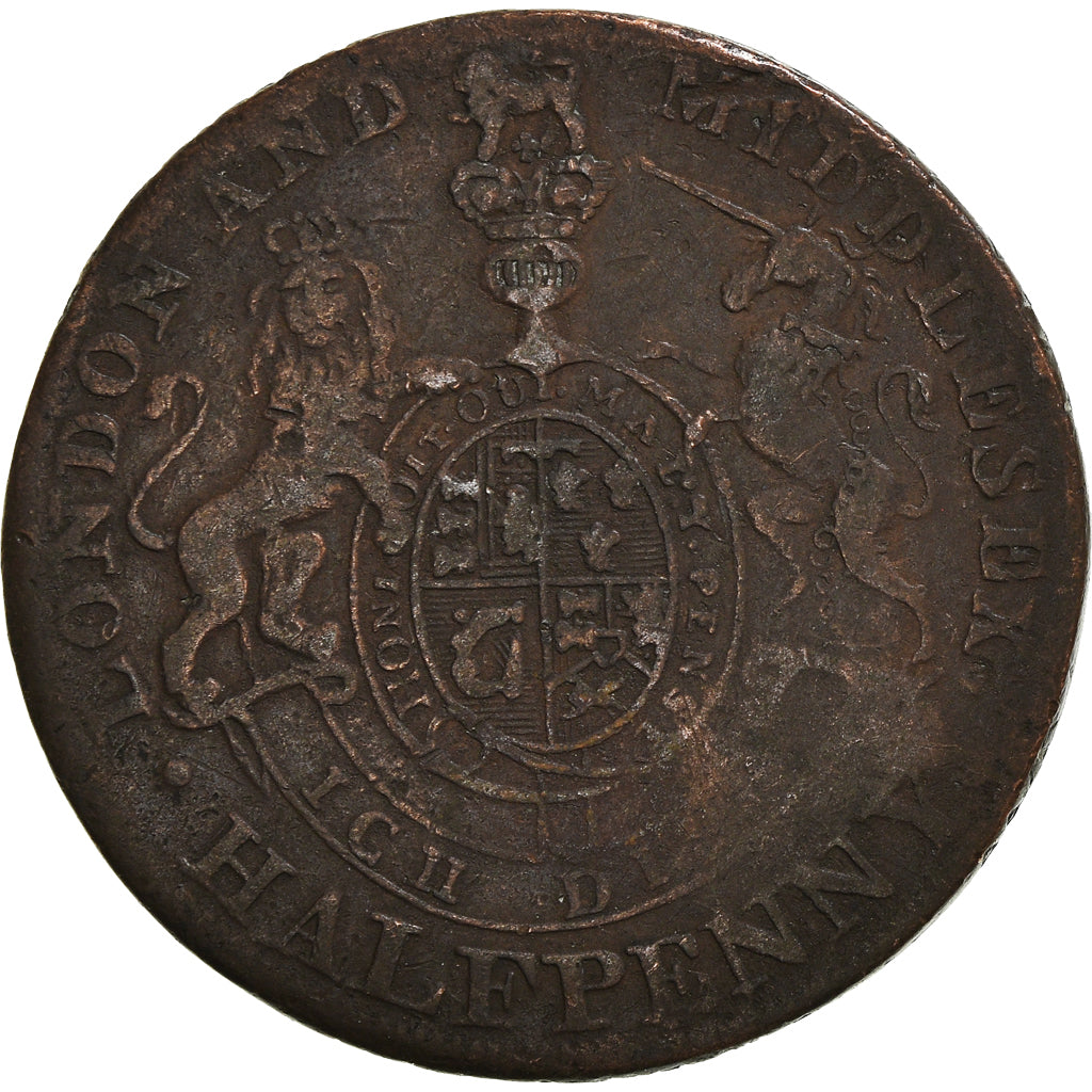 Coin, Great Britain, Halfpenny Token, Undated