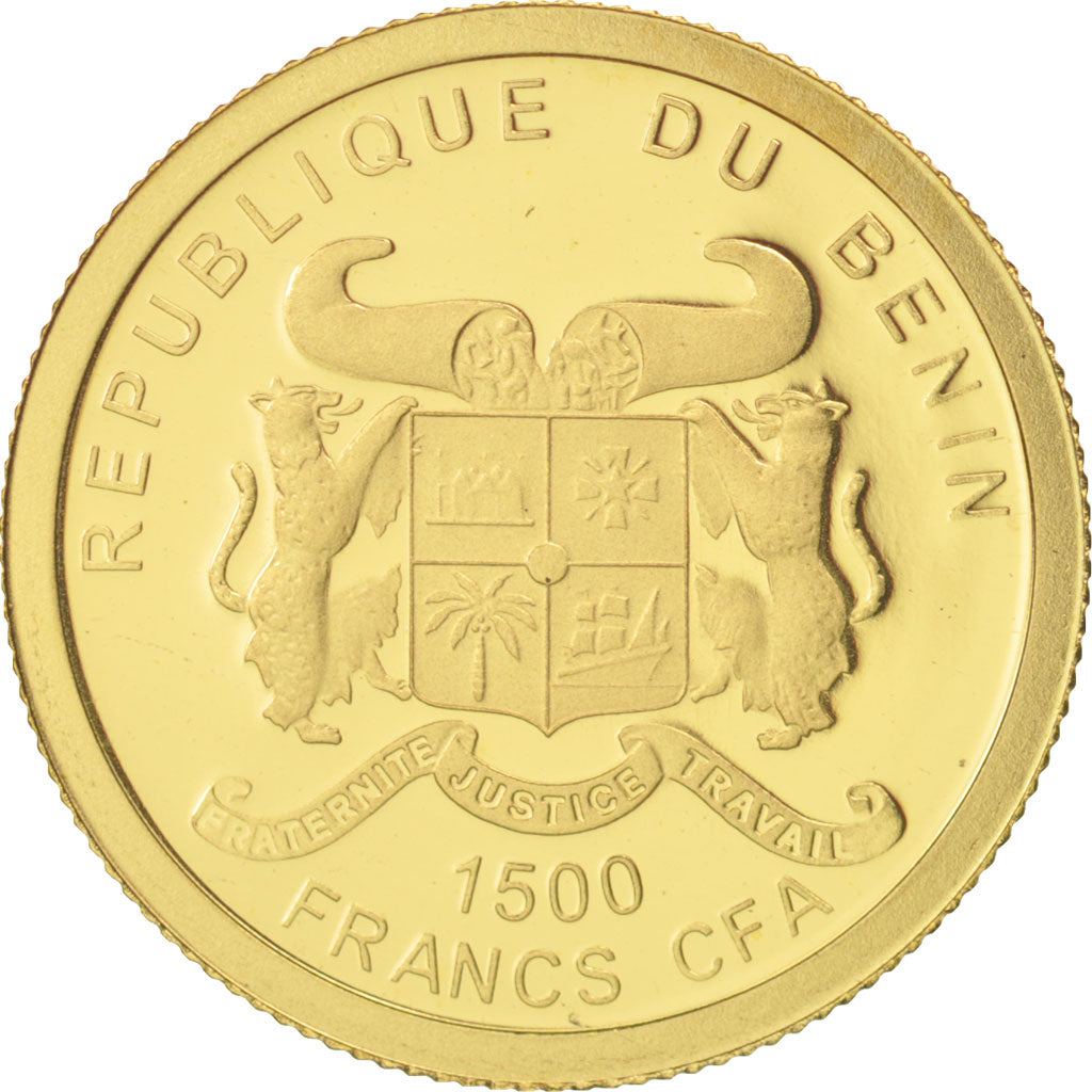 Monnaie, Benin, 1500 Francs CFA, 2011, FDC, Or