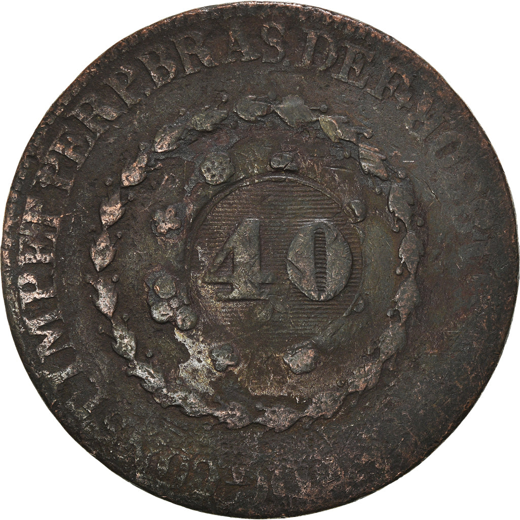 Moeda, Brasil, 40 Reis, Undated