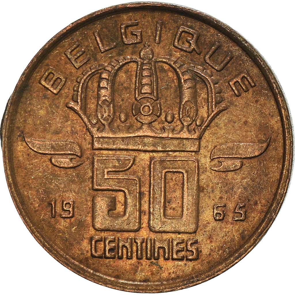Coin, Belgium, 50 Centimes, 1965