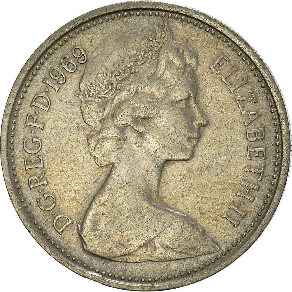 Moneta, Gran Bretagna, 5 New Pence, 1969