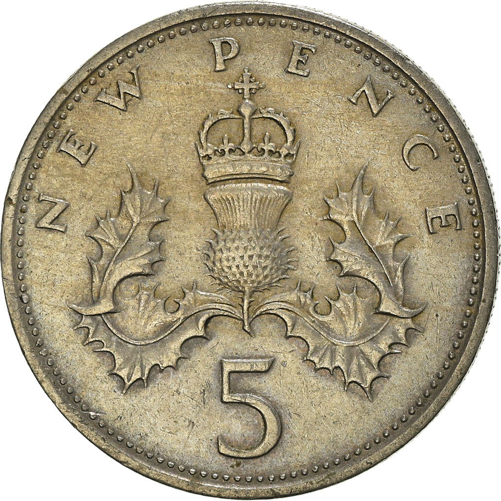 Moneta, Gran Bretagna, 5 New Pence, 1969
