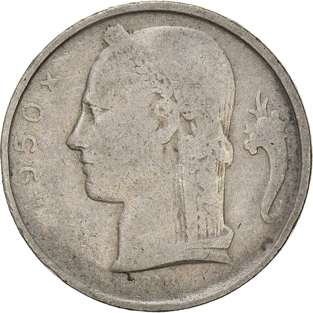 Moneda, Bélgica, 5 Francs, 5 Frank, 1950