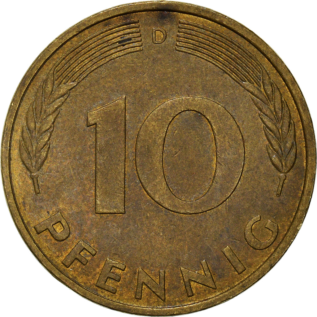 Munten, Federale Duitse Republiek, 10 Pfennig