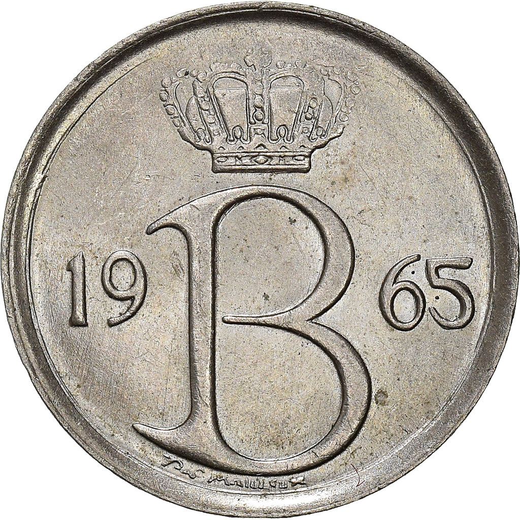 Moneta, Belgio, 25 Centimes, 1965