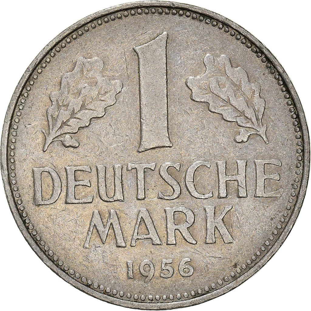 Moeda, ALEMANHA - REPÚBLICA FEDERAL, Mark, 1956