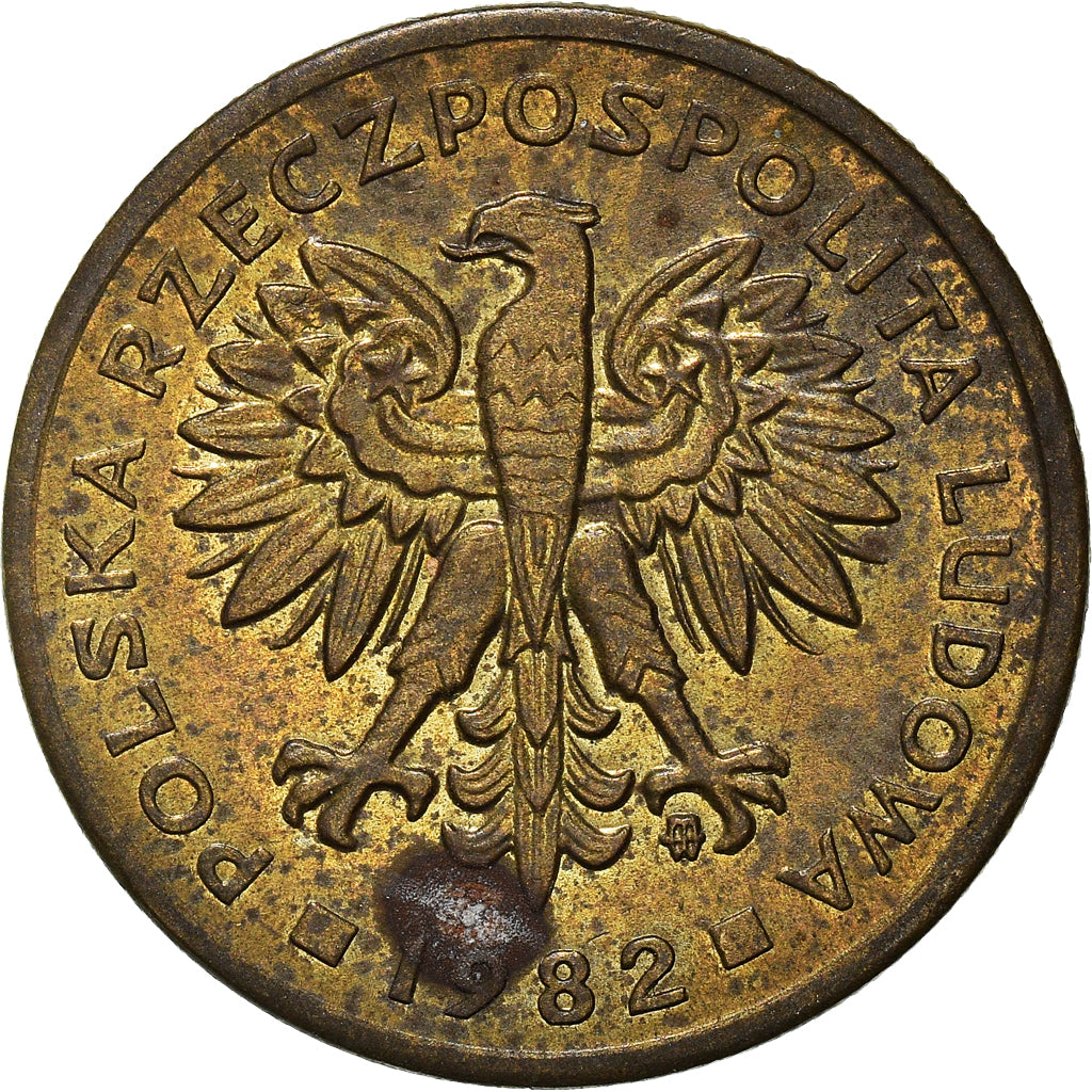 Moneta, Polonia, 2 Zlote, 1982