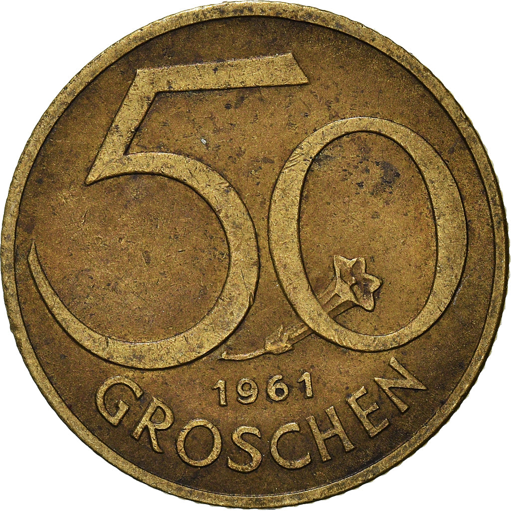 Coin, Austria, 50 Groschen, 1961