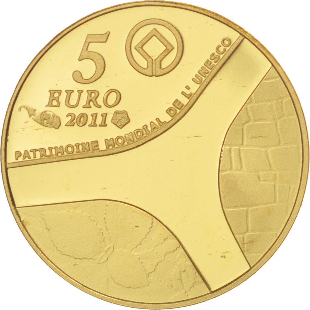France, 5 Euro, Château de Versailles, 2011, FDC, Or, KM:1810