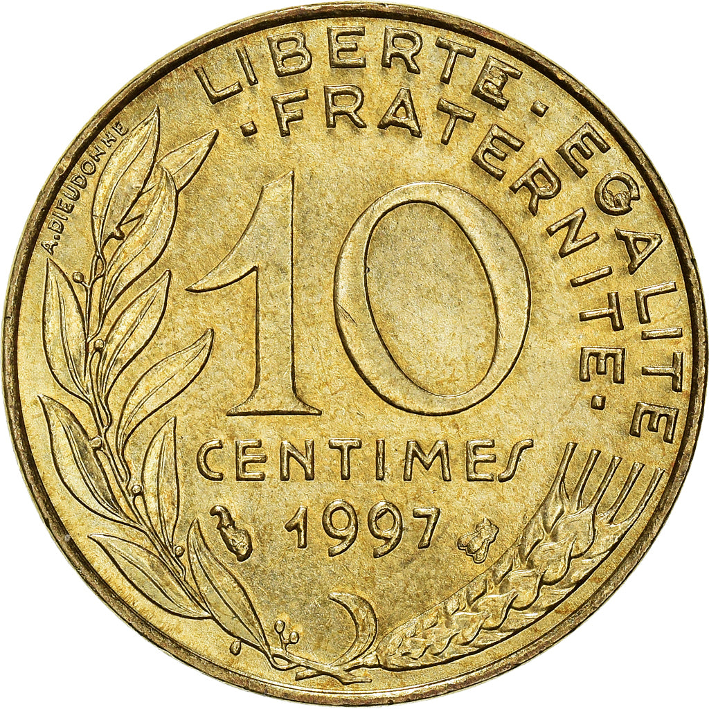 Coin, France, 10 Centimes, 1997