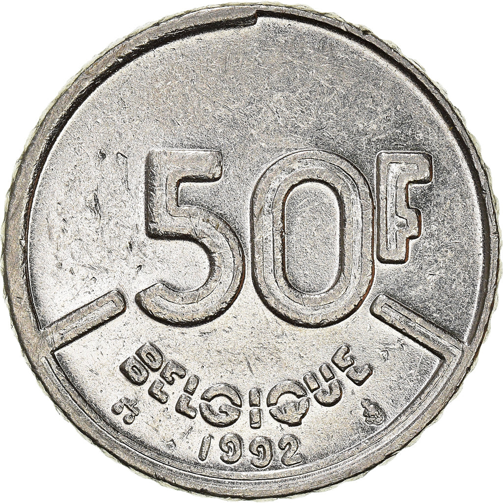 Moneta, Belgio, 50 Francs, 50 Frank, 1992