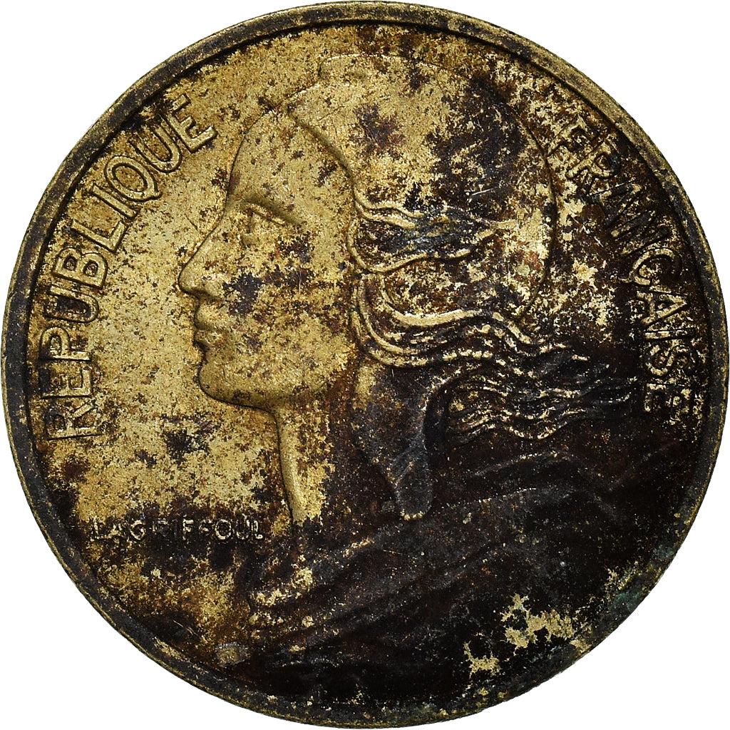 Coin, France, 5 Centimes, 1982