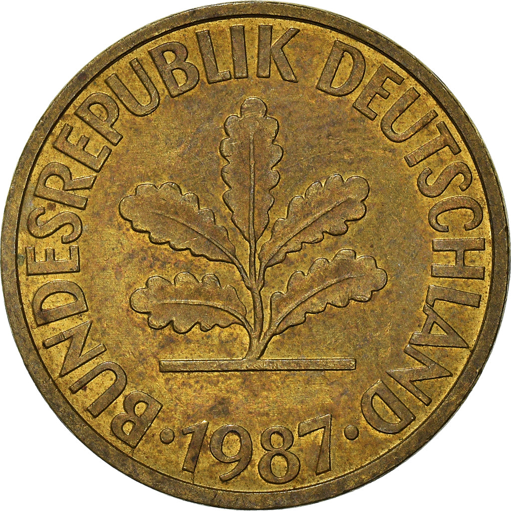Moneta, Niemcy - RFN, 10 Pfennig, 1987