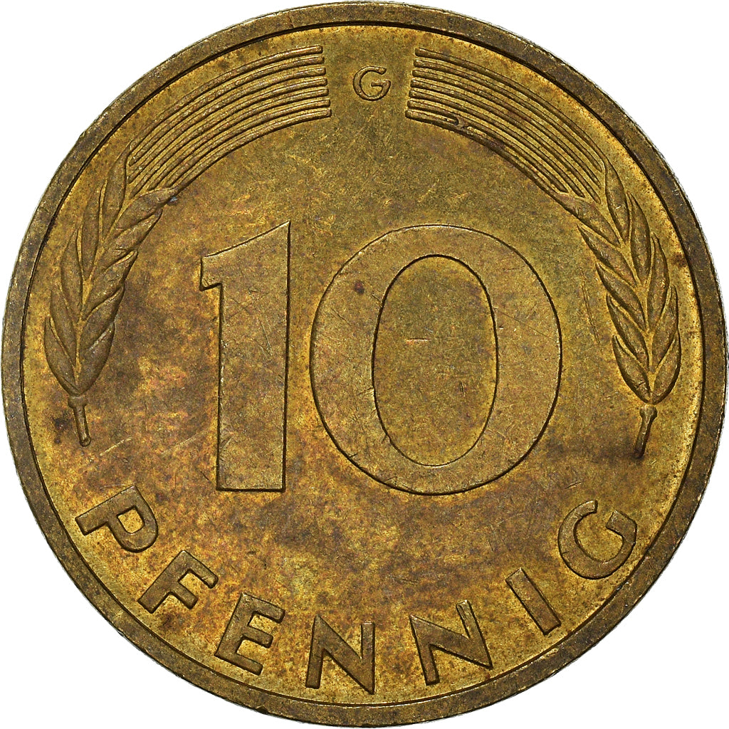 Moneta, Niemcy - RFN, 10 Pfennig, 1987