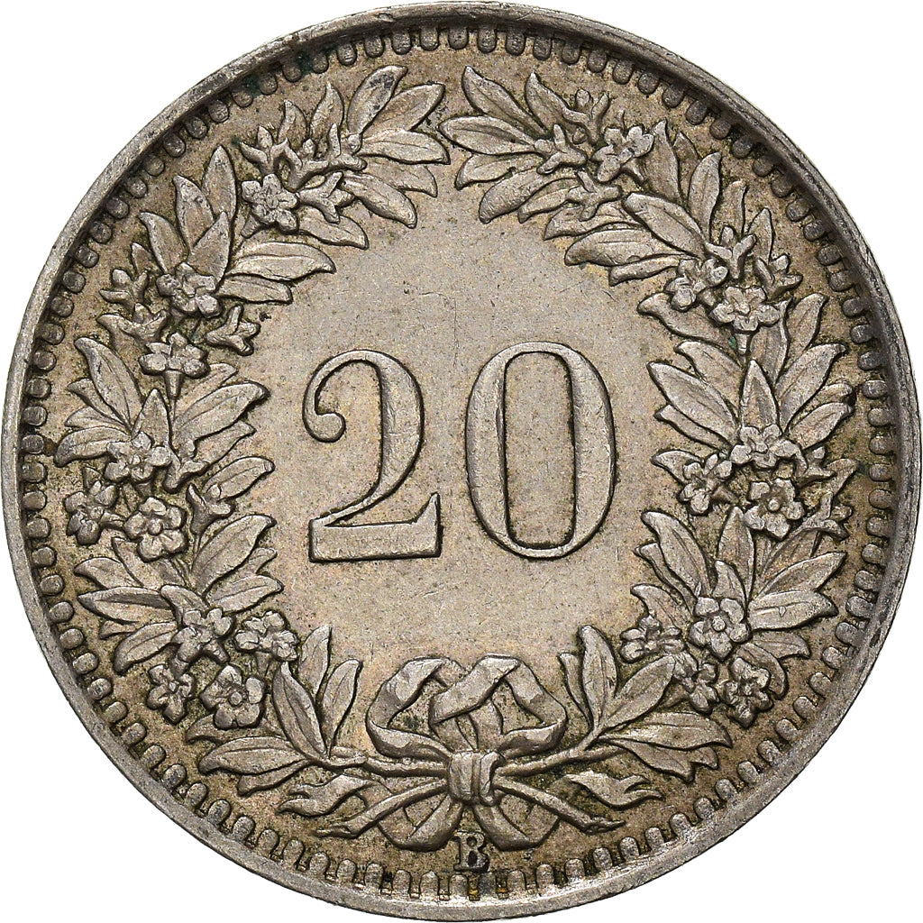 Coin, Switzerland, 20 Rappen, 1939