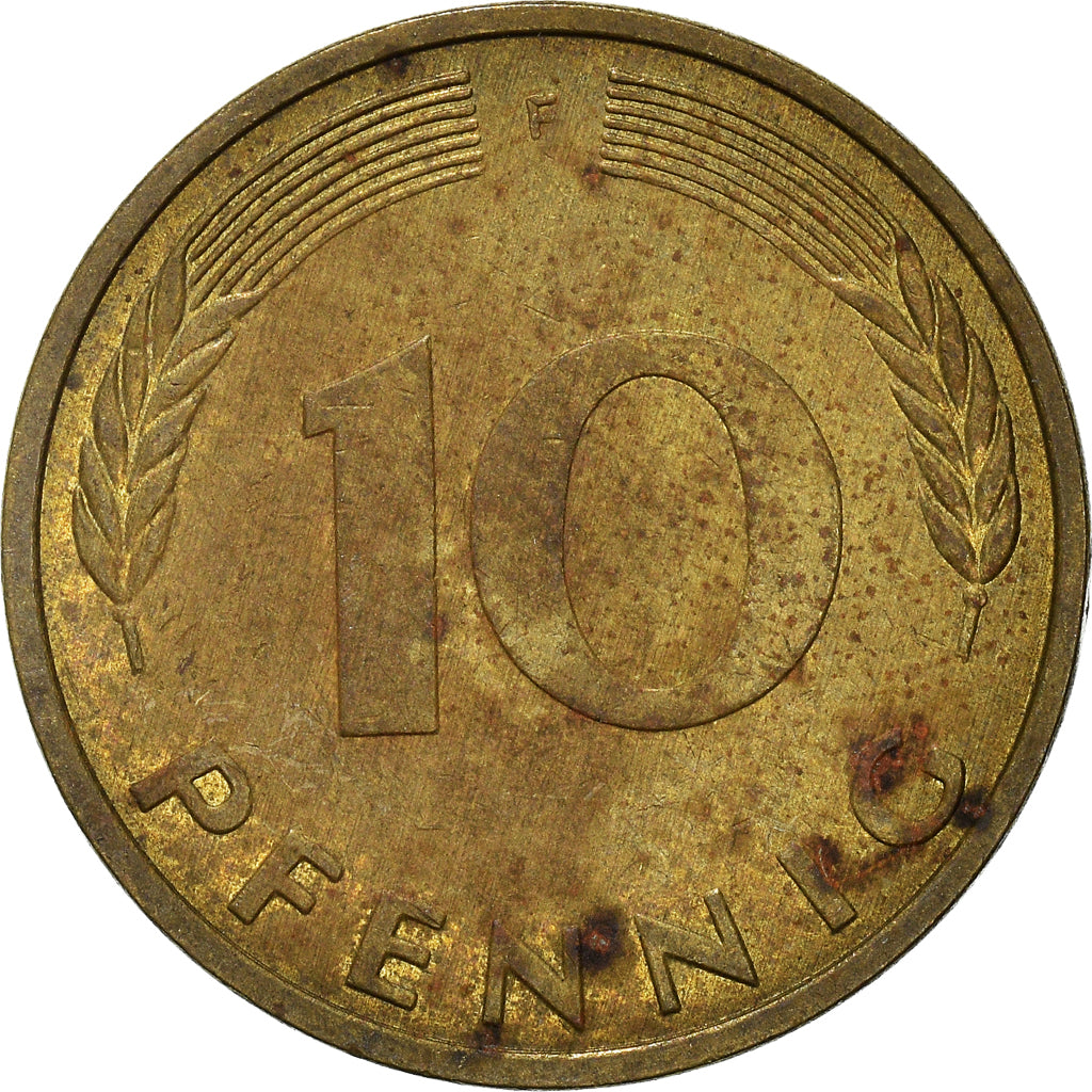 Moneda, ALEMANIA - REPÚBLICA FEDERAL, 10 Pfennig, 1981