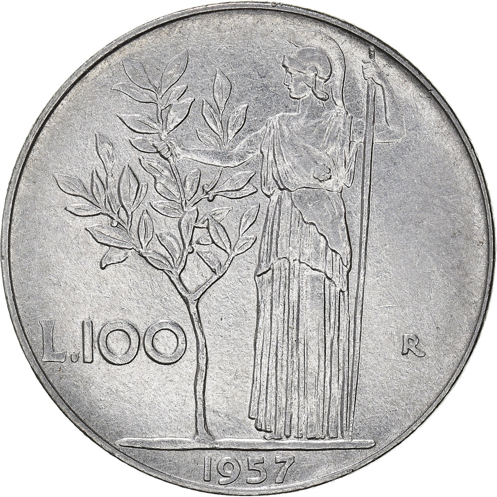 Coin, Italy, 100 Lire, 1957