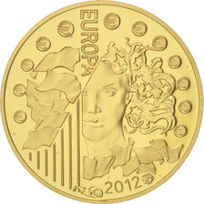 France, 5 Euro, Anniversaire Eurocorps, 2012, MS(65-70), Gold, KM:1851