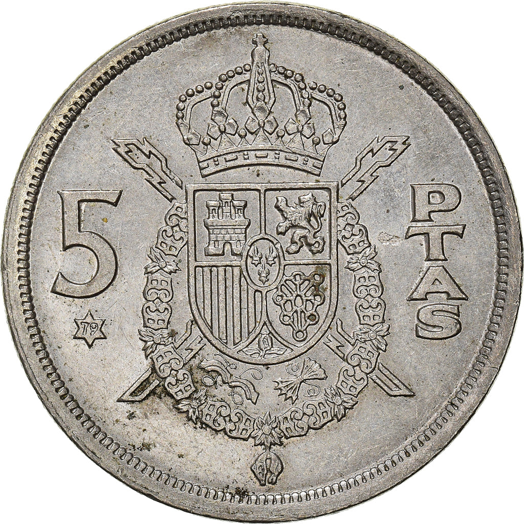 Munten, Spanje, 5 Pesetas, 1975 (79)