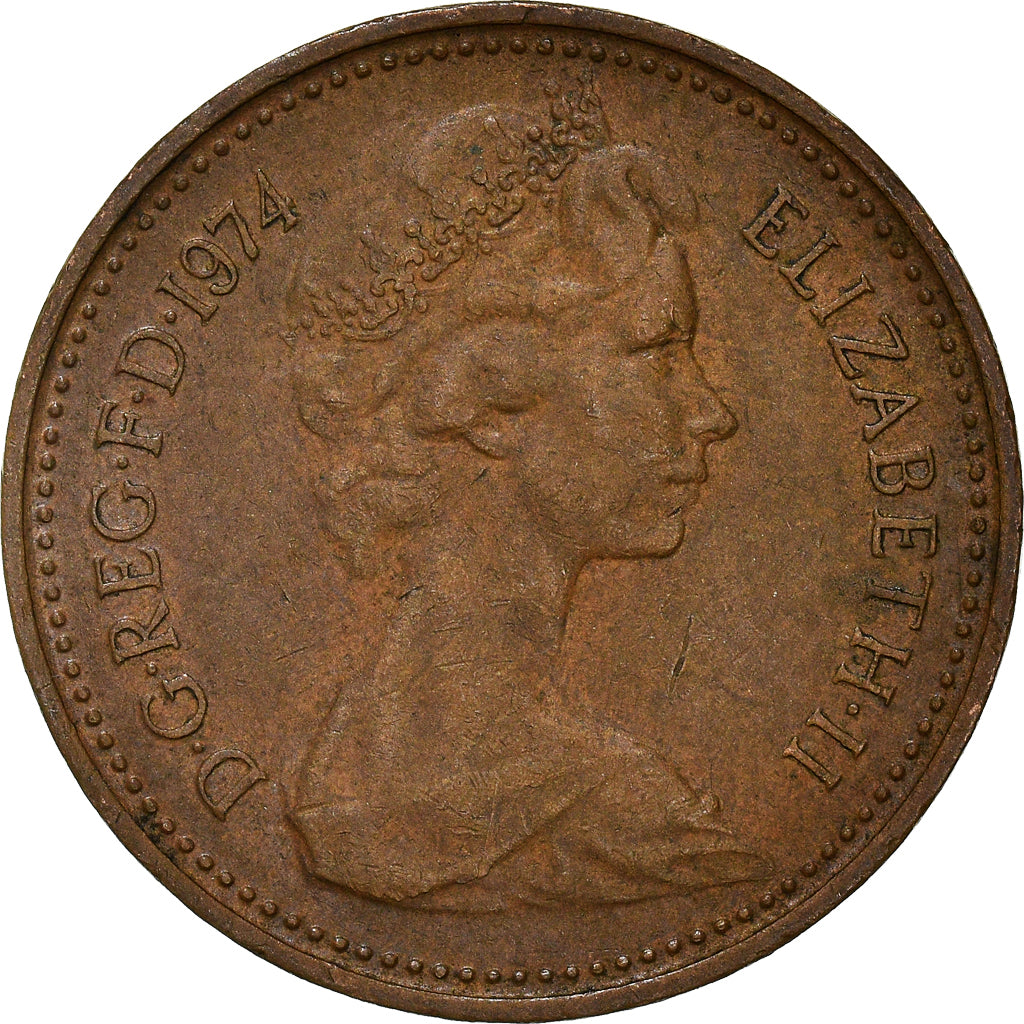 Munten, Groot Bretagne, New Penny, 1974