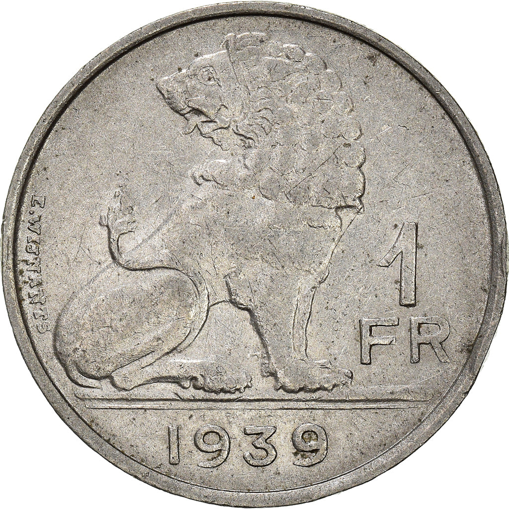 Coin, Belgium, Franc, 1939