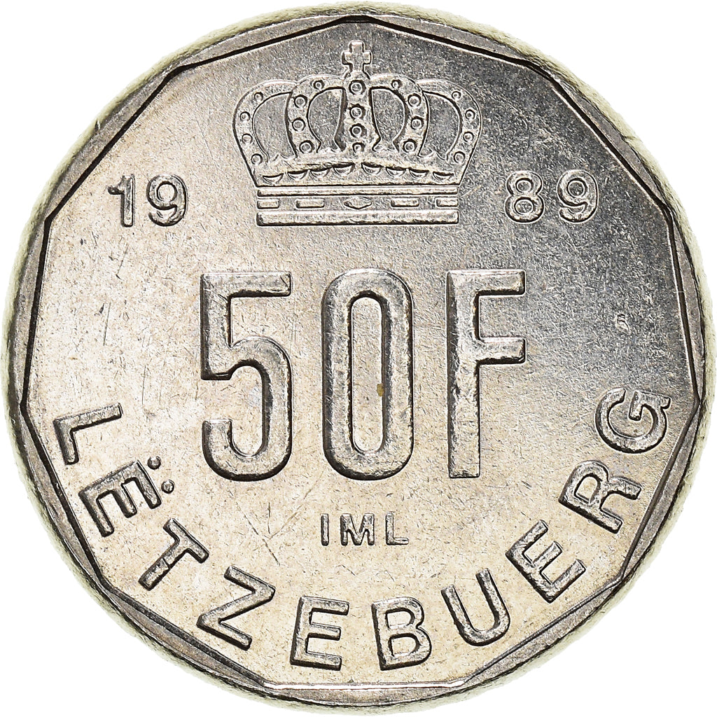 Coin, Luxembourg, 50 Francs, 1989